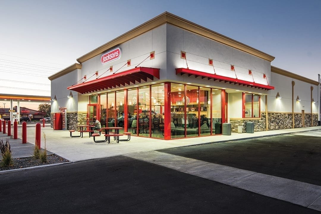 Convenience store exterior view