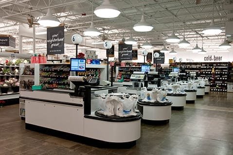 grocery checkouts