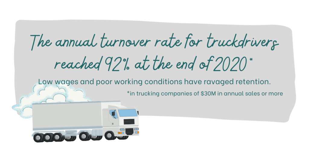 drivers who are paid by the load may end up making well below minimum wage
