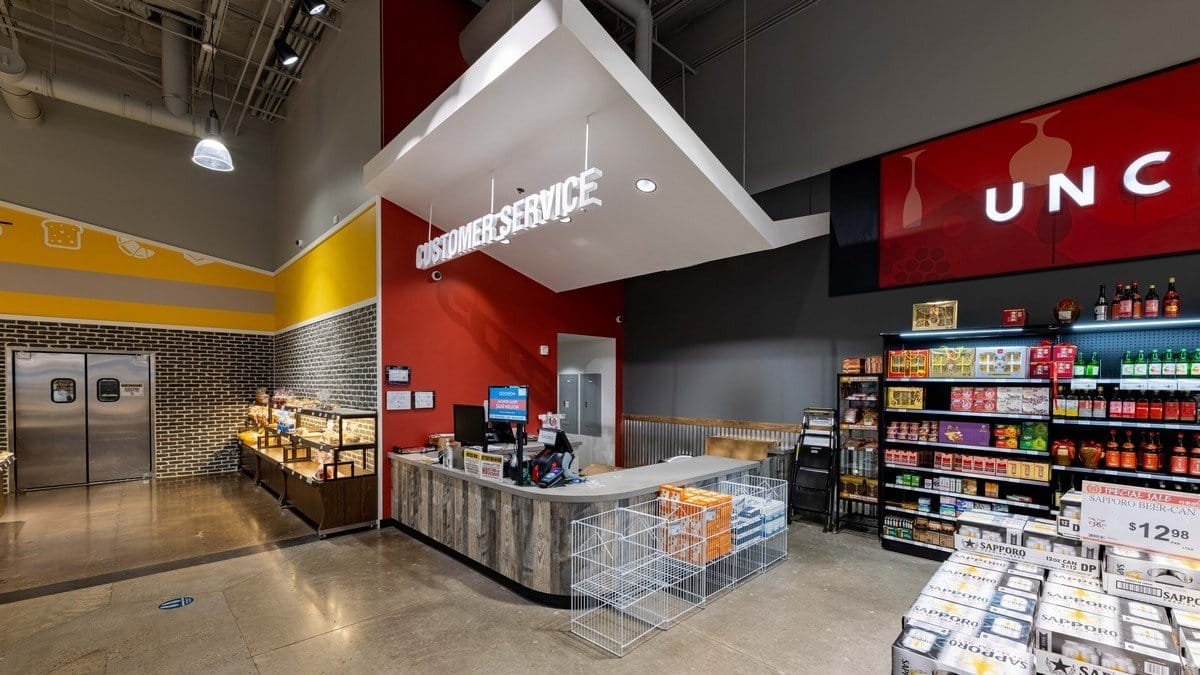 Grocery Store Service Counter