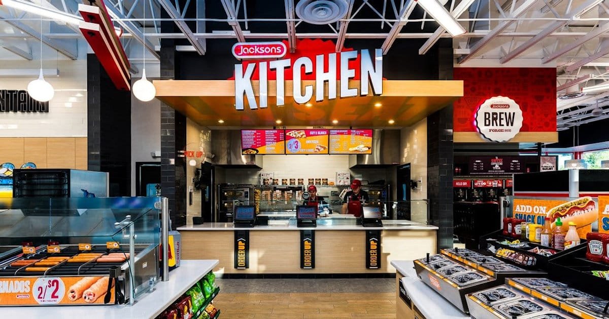 Jacksons. Customer-centric convenience store quick serve restaurant with interactive ordering displays.