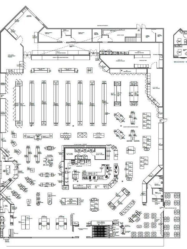 Retail store layout planning and equipment specification services